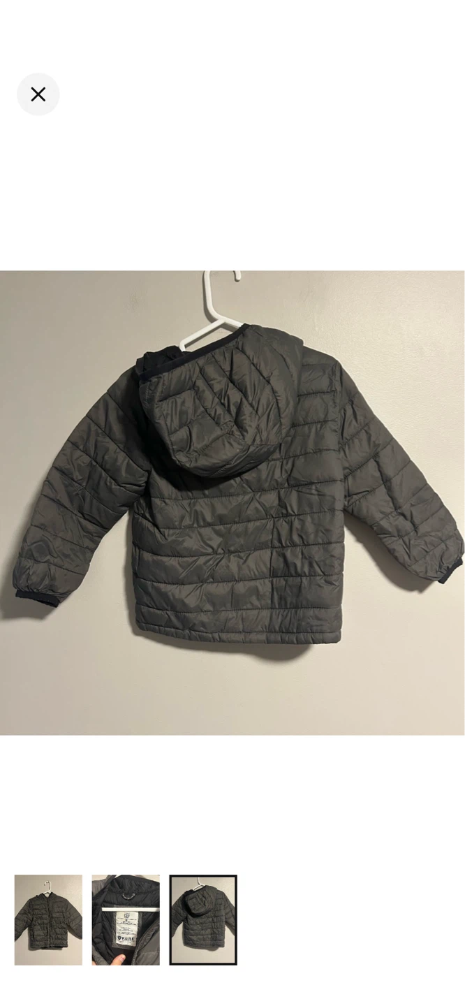 Gap Puffer Jacket - Grey - photo 3