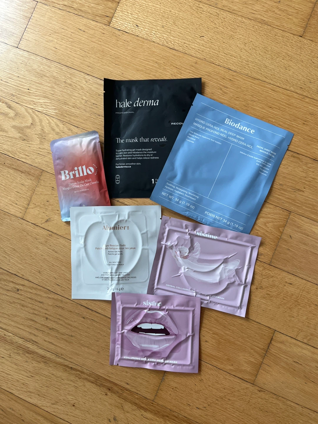 Set of 6 Beauty Masks - Bio-Dance, Hale Derma, Brillo & More
