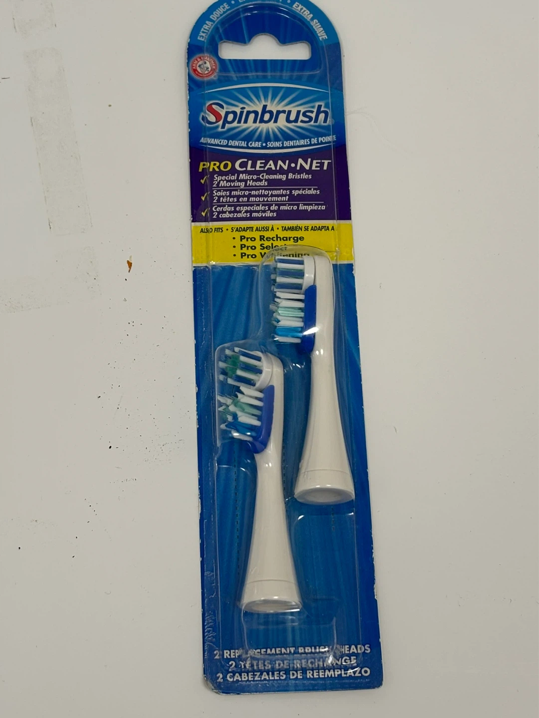 Spinbrush Pro Clean Net Replacement Brush Heads - 2 Pack