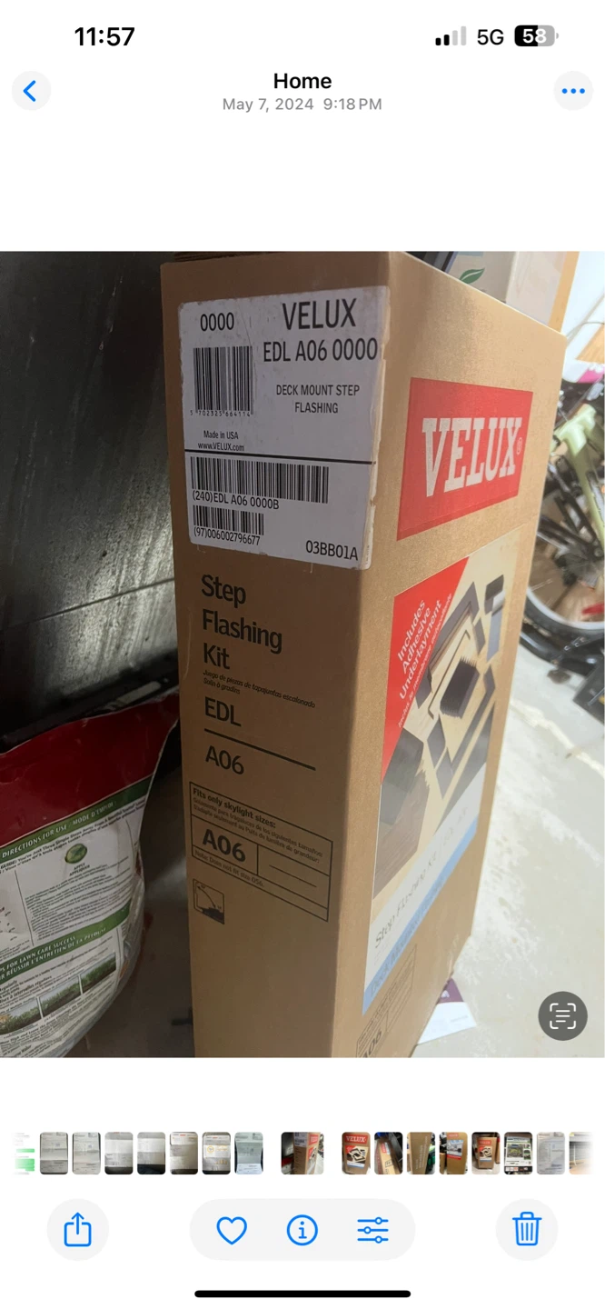 VELUX Deck Mounted Skylight Step Flashing Kit EDL A06 - photo 5
