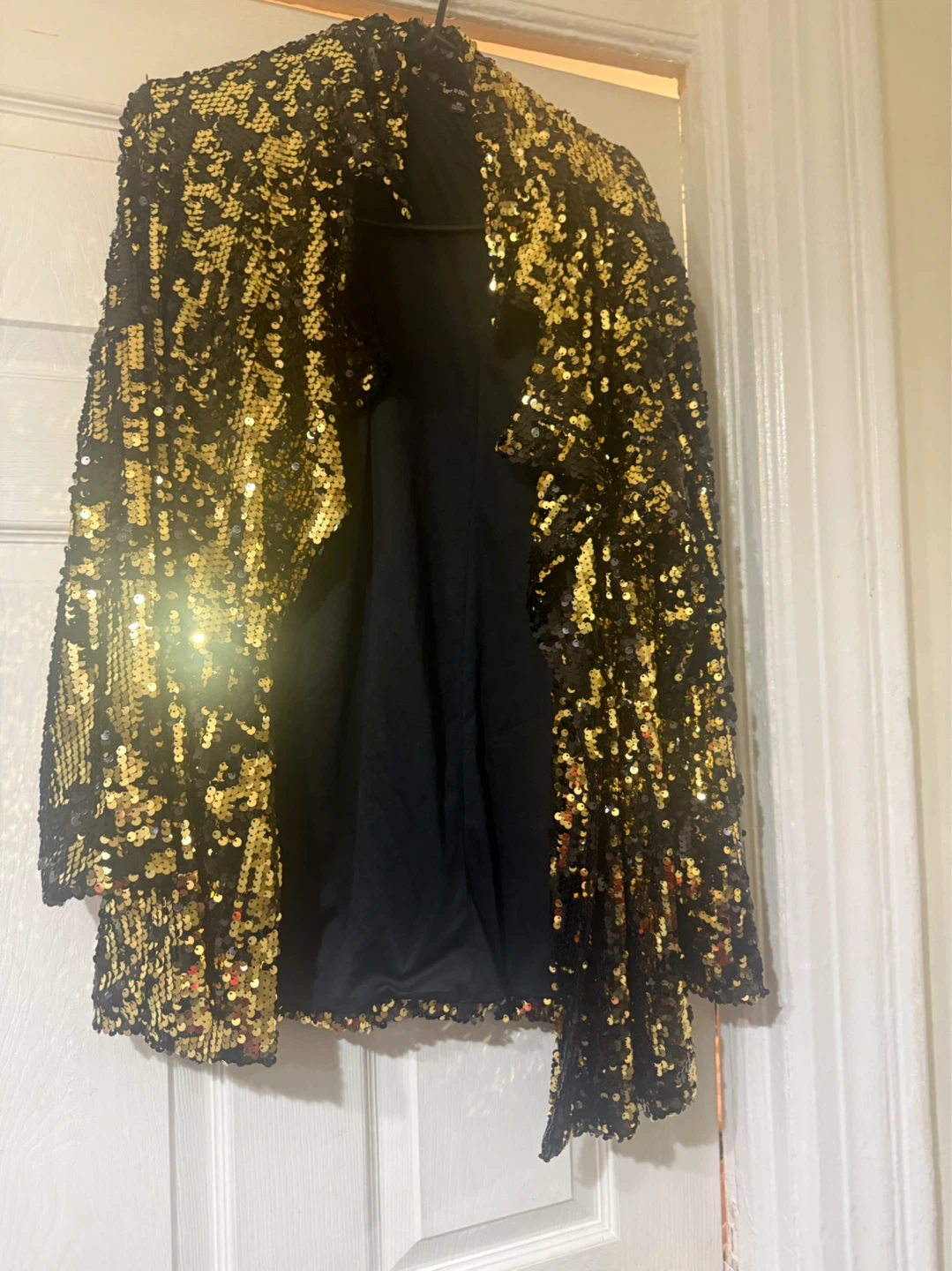 Black and Gold Sequin Jacket - photo 2