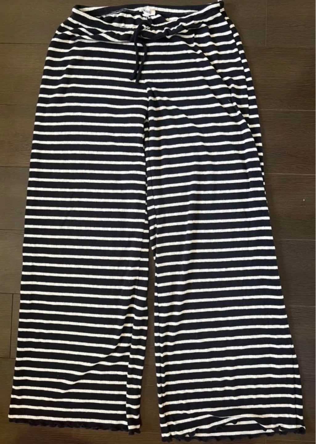 Navy Blue &  White Striped Lounge/PJ Pants
