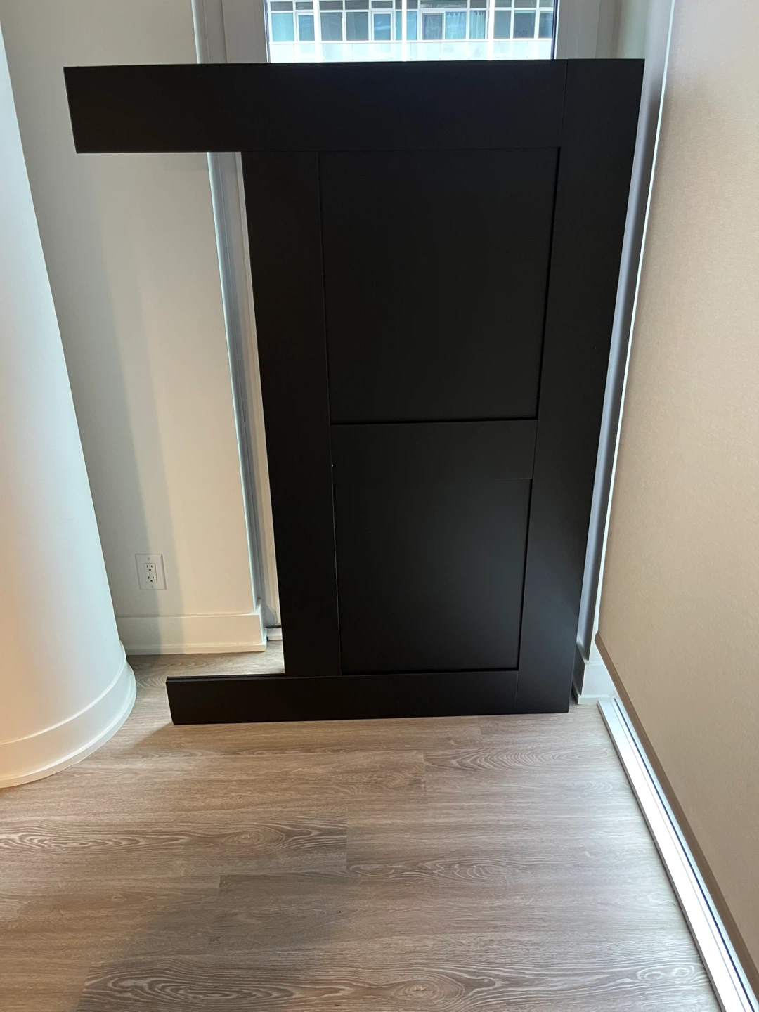 Black IKEA Brimnes Queen Headboard