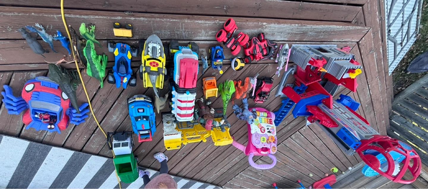 Assorted Kids Toys - Action Figures, Vehicles, and Play Sets