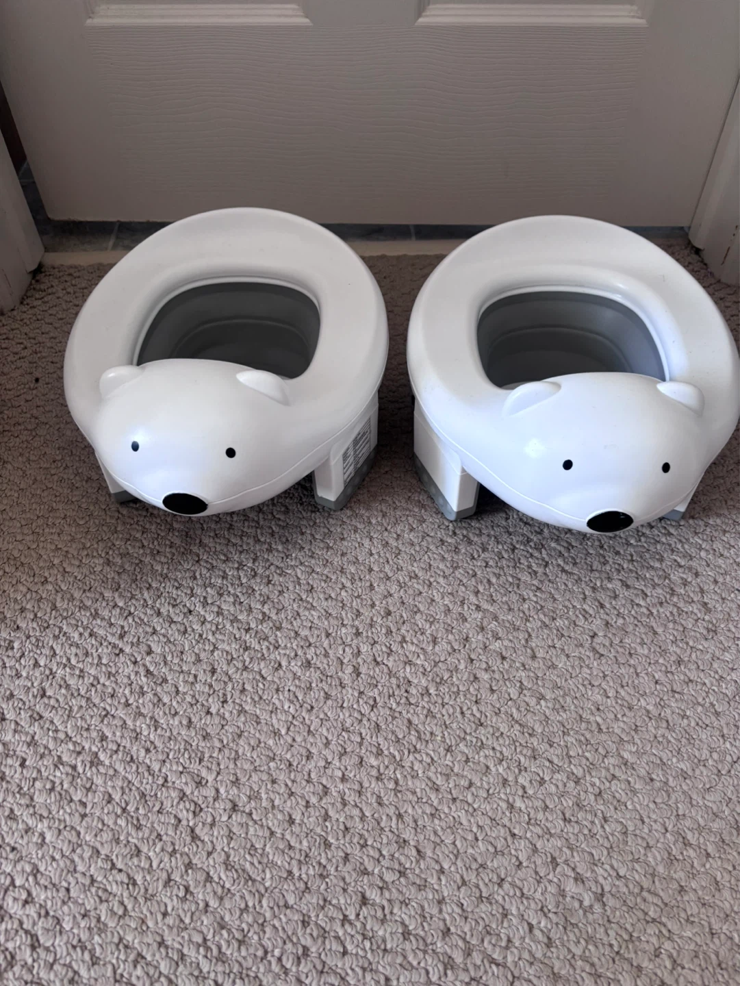 2x White Polar Bear Toddler Toilet Seats - photo 2