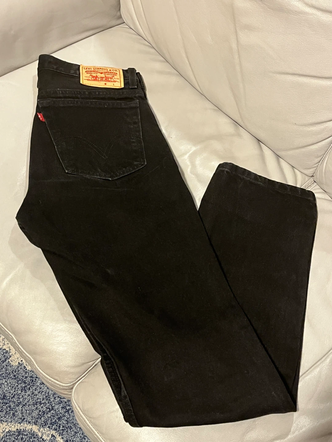 Levi's 505 Slim Fit Black Jeans - Size 32 x 34