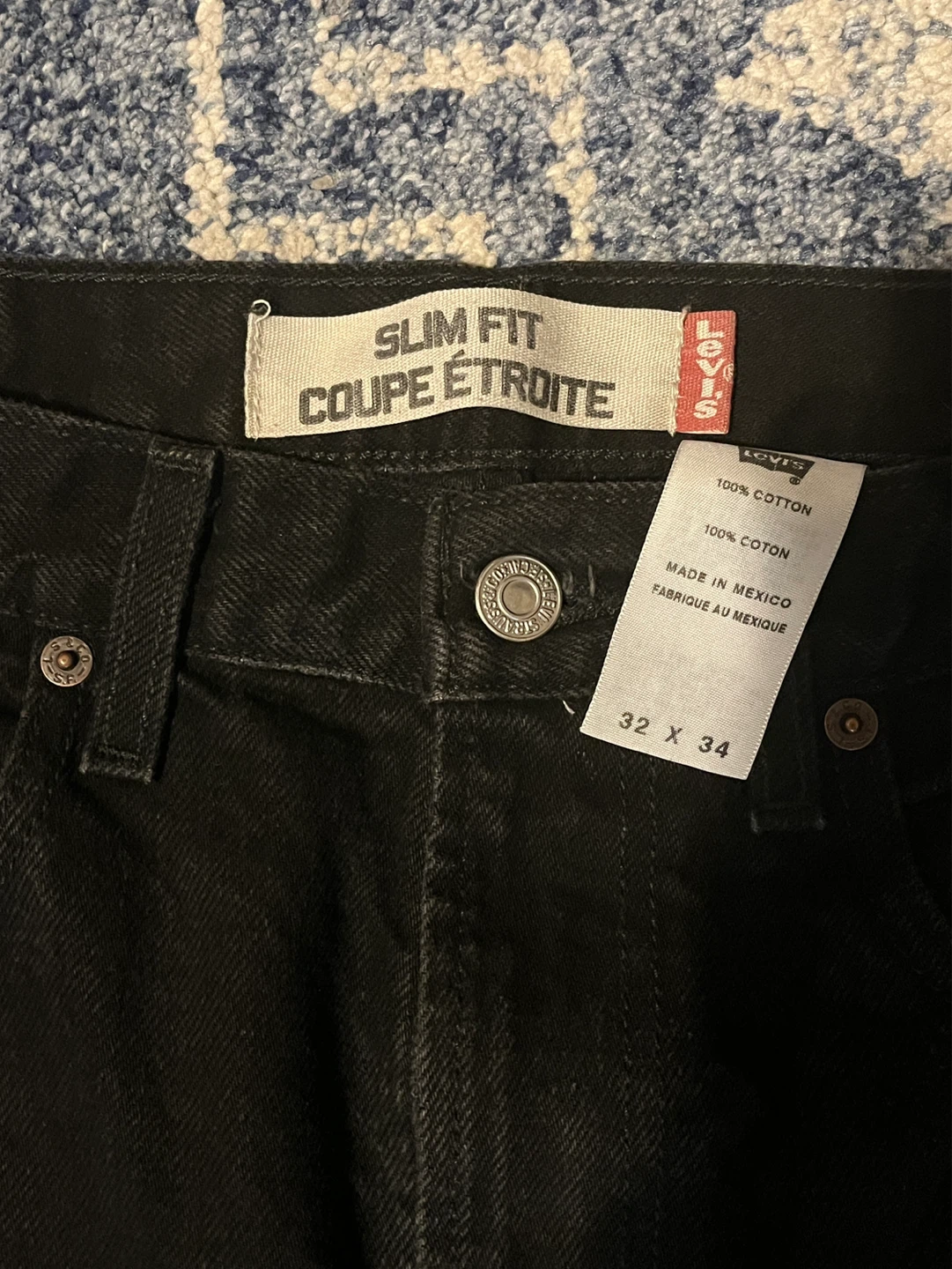 Levi's 505 Slim Fit Black Jeans - Size 32 x 34 - photo 4
