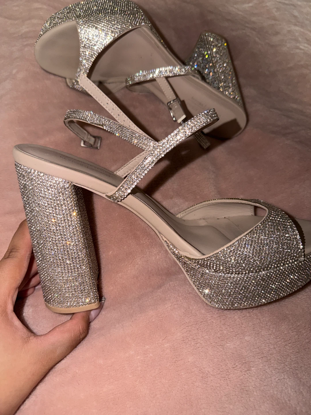 CALL IT SPRING Rhinestone Platform Heels - photo 2