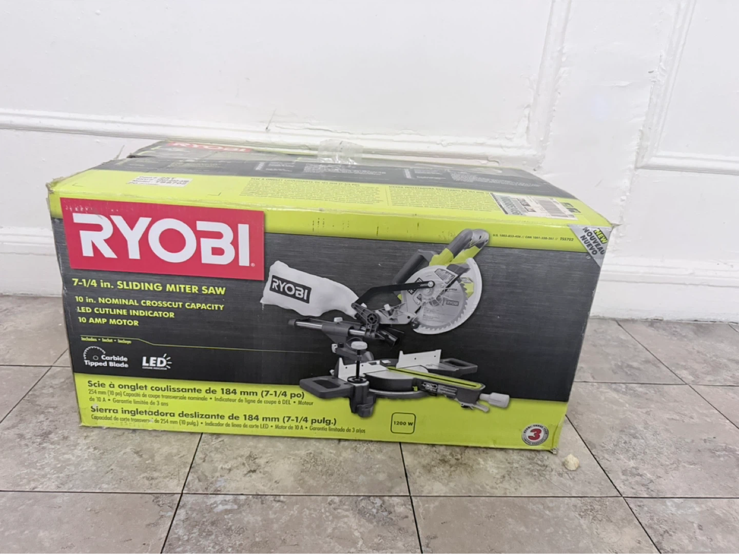 Ryobi 7-1/4 in. Sliding Miter Saw - photo 2