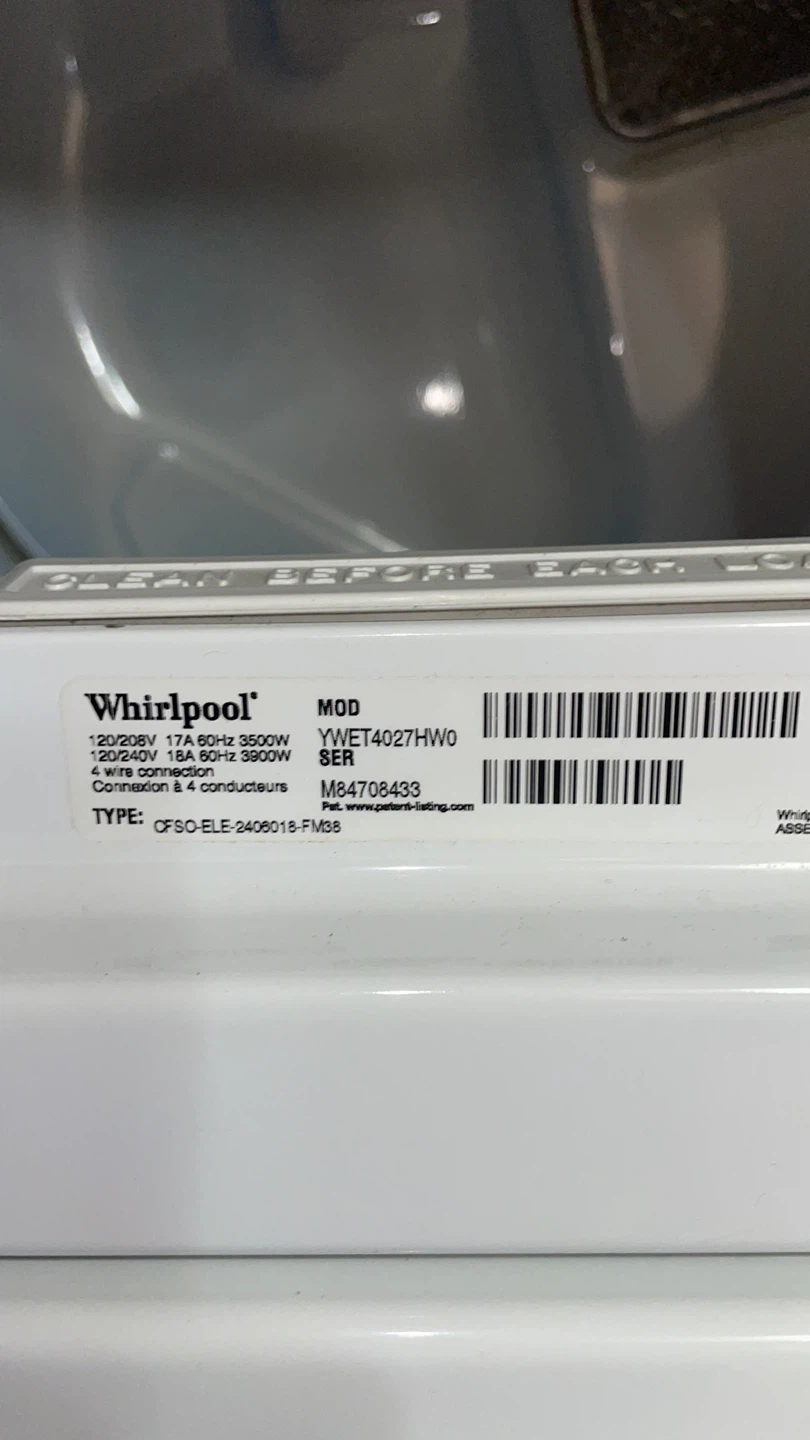 Whirlpool Stackable Washer and Dryer - photo 4