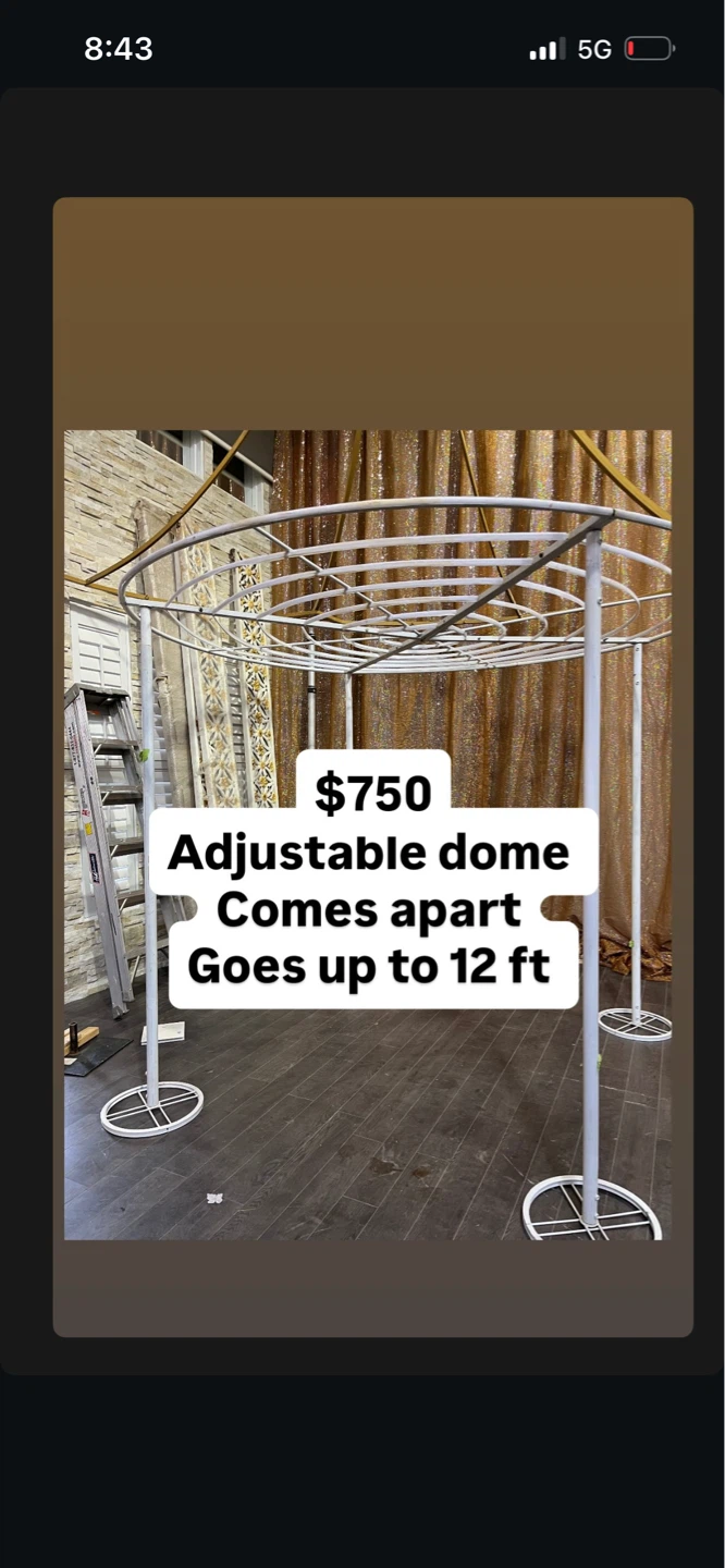 Adjustable wedding arbour Stand weddings events decor