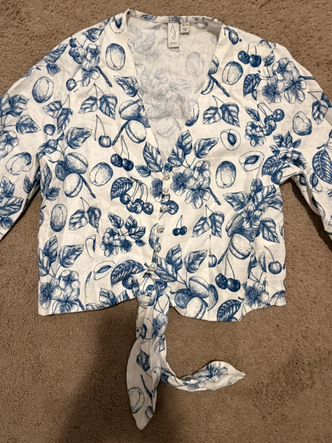 Tie-Front Crop Top XS/TP - photo 2