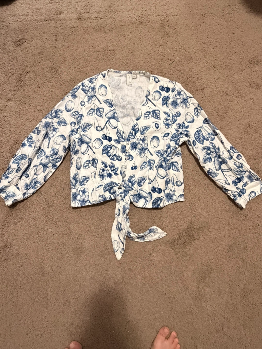 Tie-Front Crop Top XS/TP