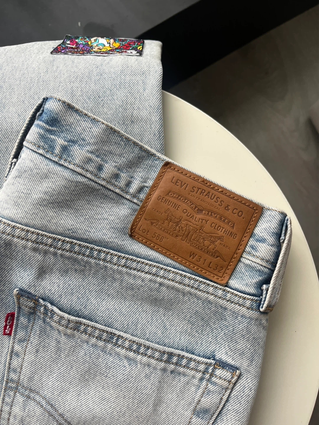 Levi's Jeans 568 W31 Light Wash Denim - photo 2