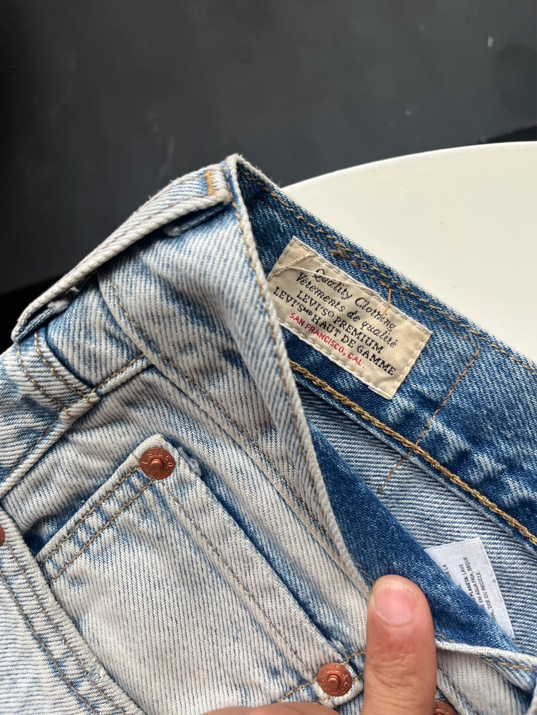 Levi's Jeans 568 W31 Light Wash Denim - photo 4