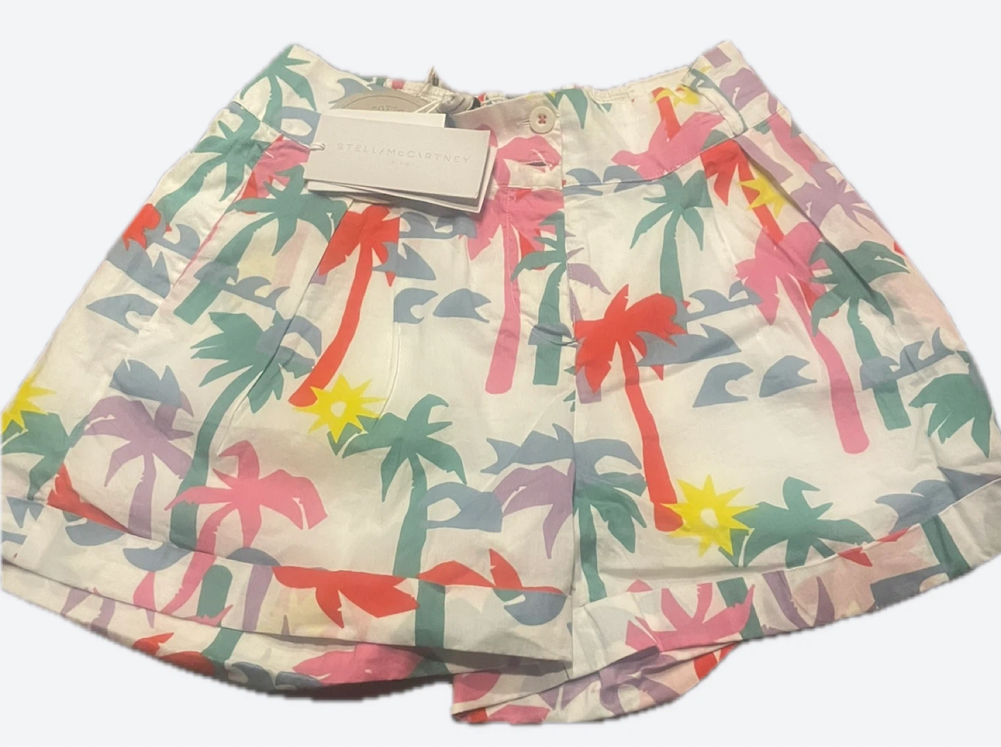 Stella McCartney Kids Palm Tree Print Shorts - Size 10 yrs