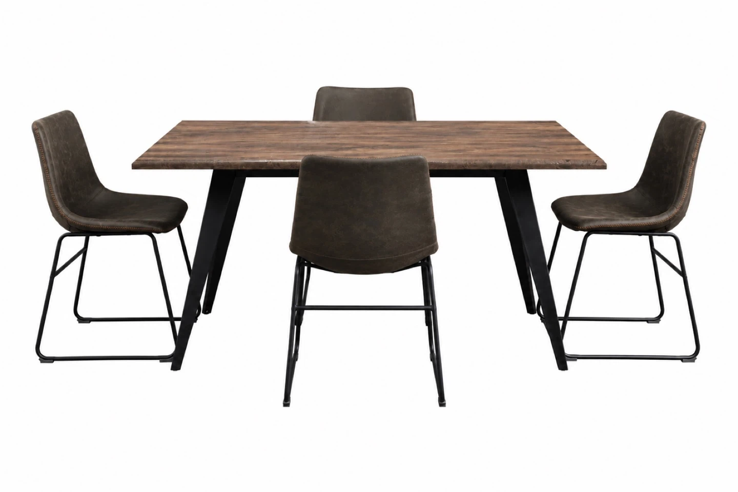 Rustic Dining Table Set with 4 Chairs - photo 3