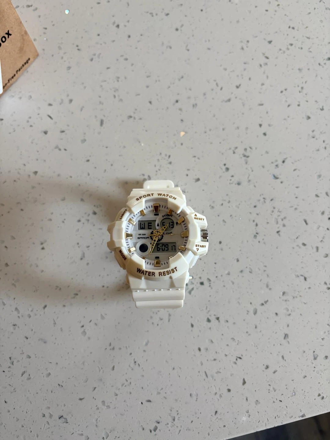 White Sport Watch - Water Resist