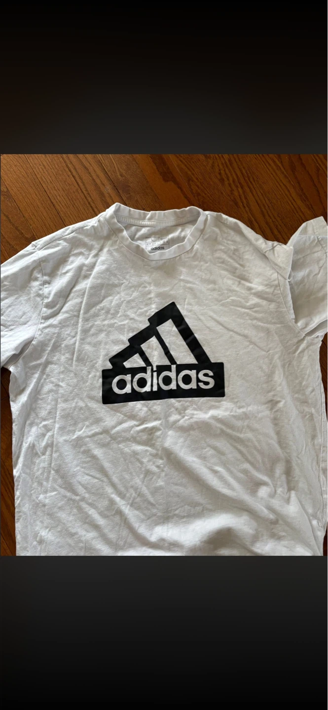 White Adidas T-Shirt