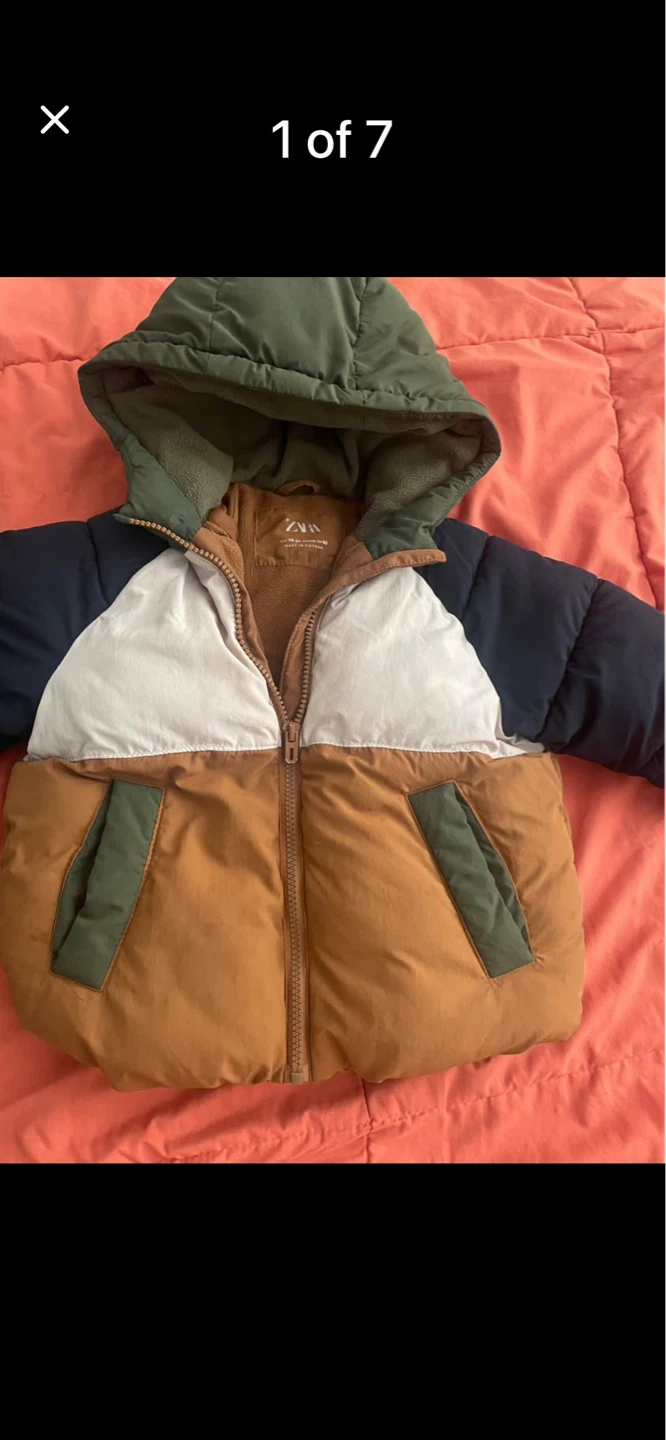 Zara Kids Puffer Jacket Size 18-24 Months