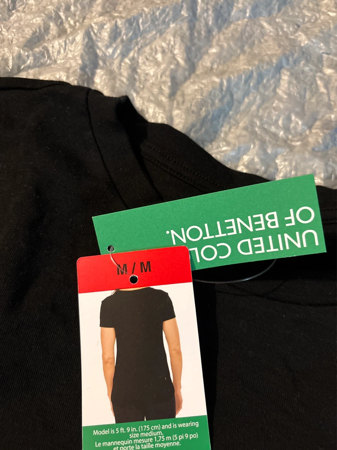 United Colors of Benetton Black T-Shirt M/M - photo 3