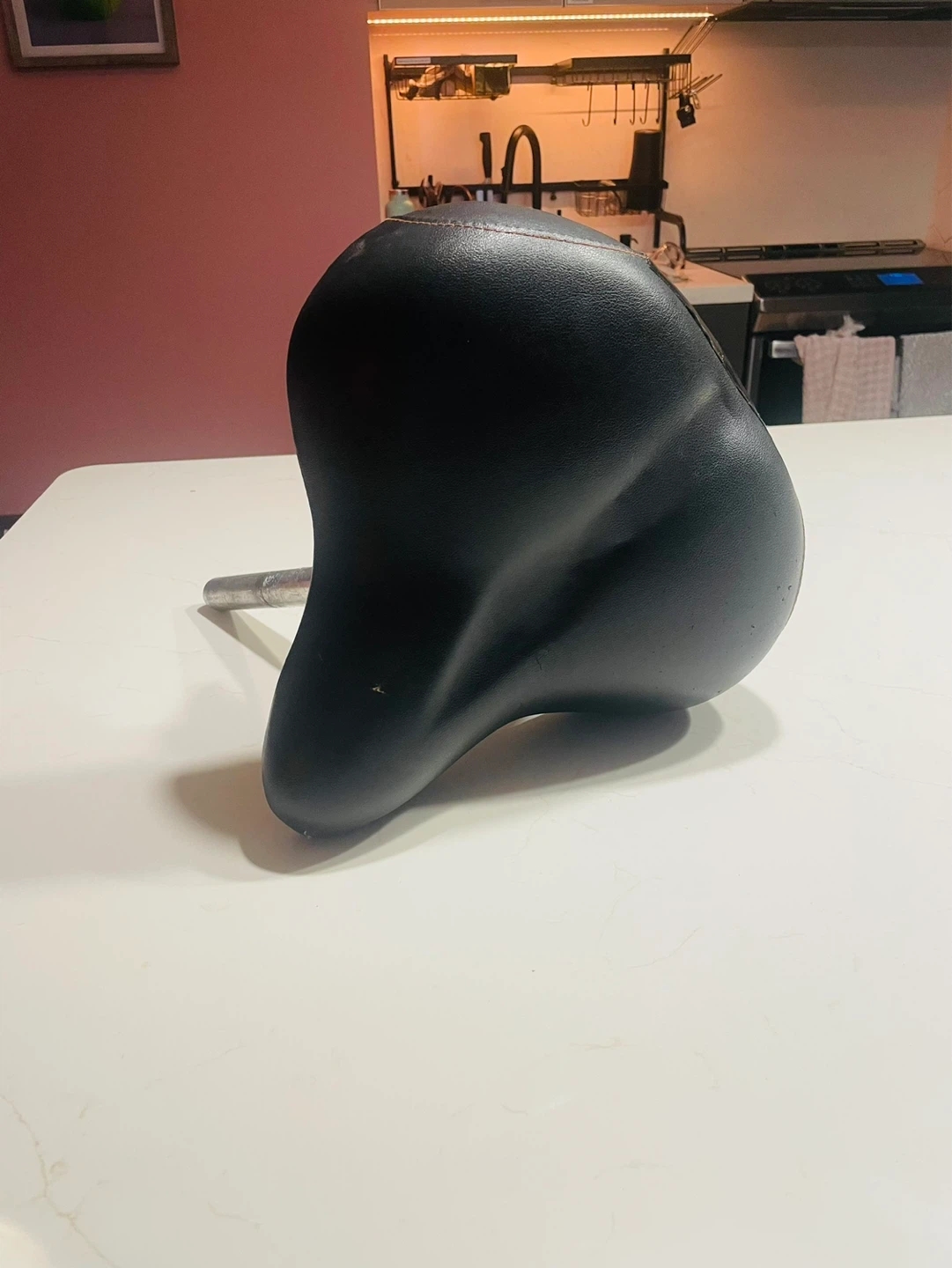 Black Cruiser Bicycle Seat with Springs