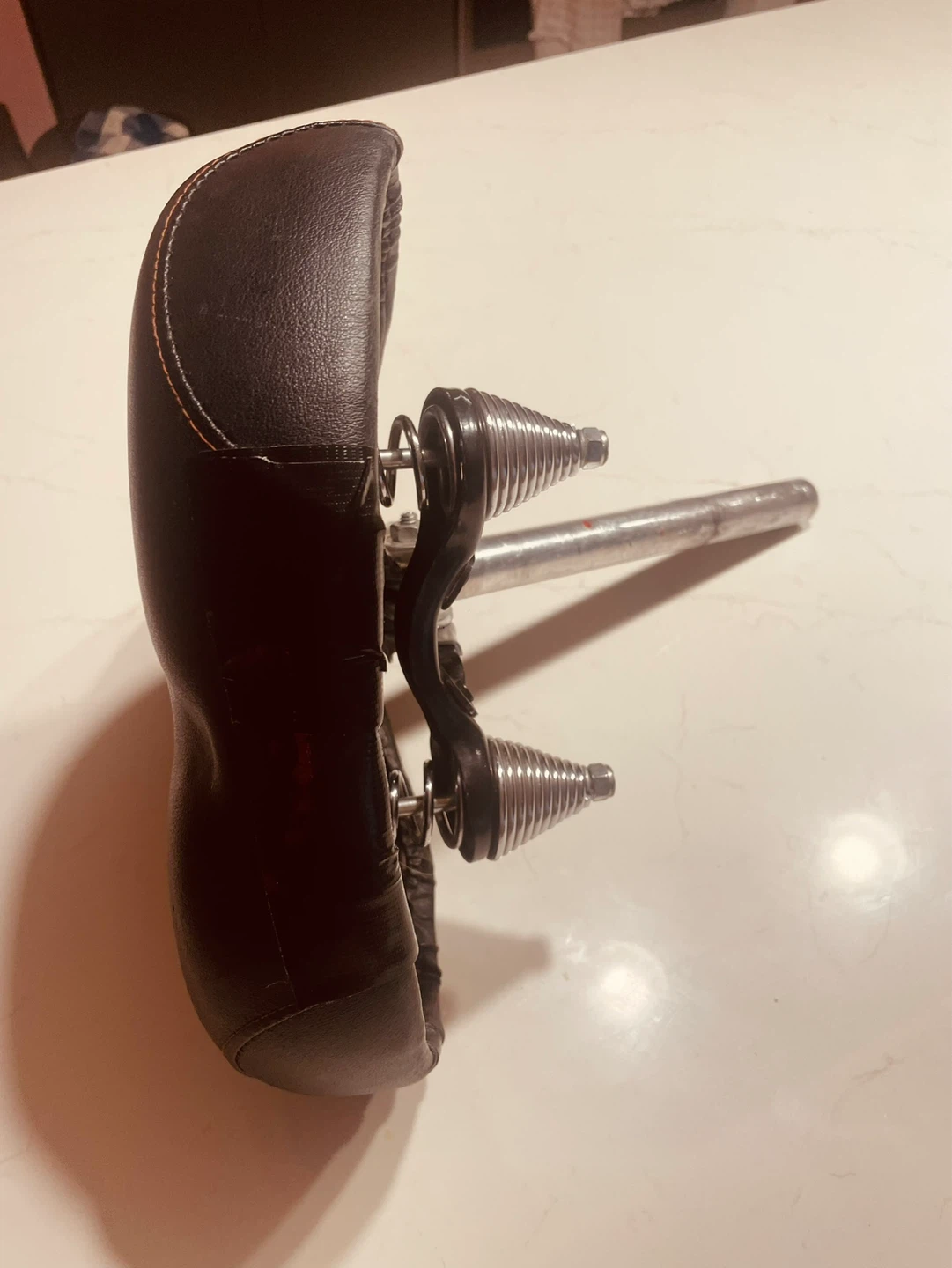 Black Cruiser Bicycle Seat with Springs - photo 3