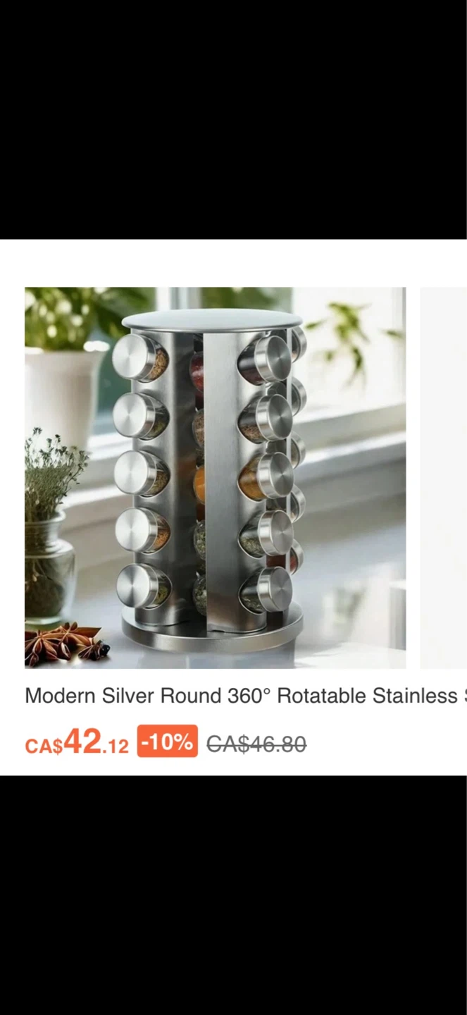 360° Rotatable Spice Rack with 18 Jars - photo 2