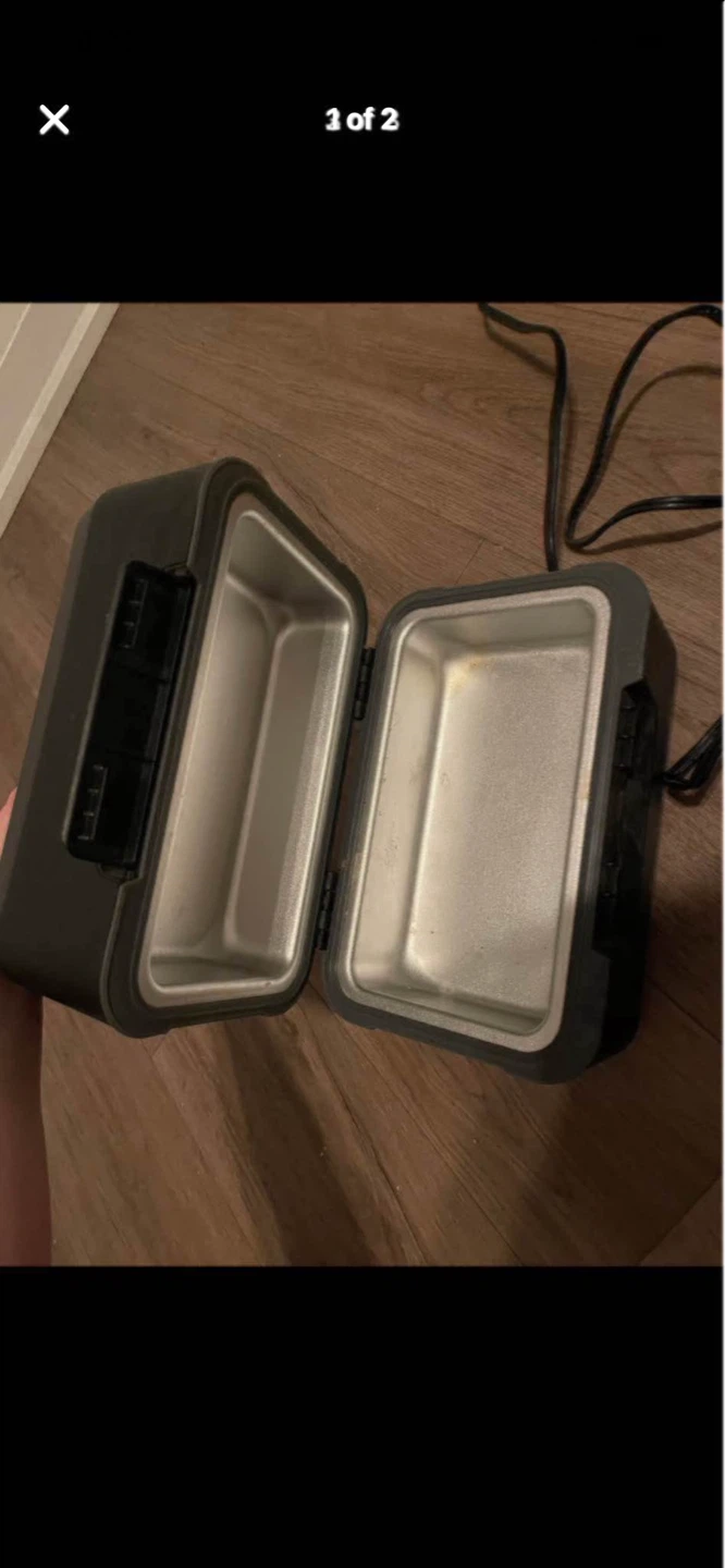 Black Portable Food Warmer Lunch Box