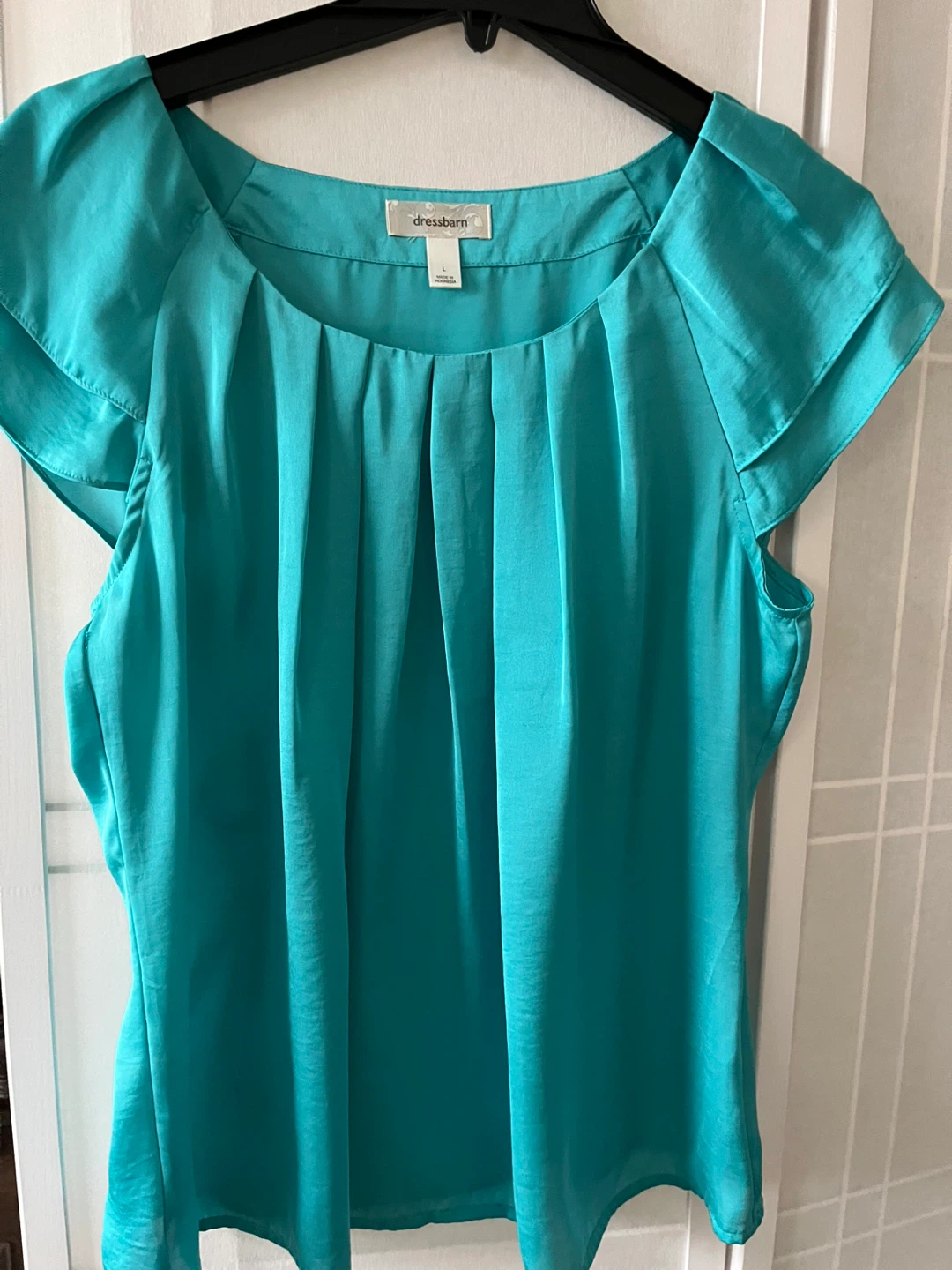 Teal  Sleeve Blouse - Size L