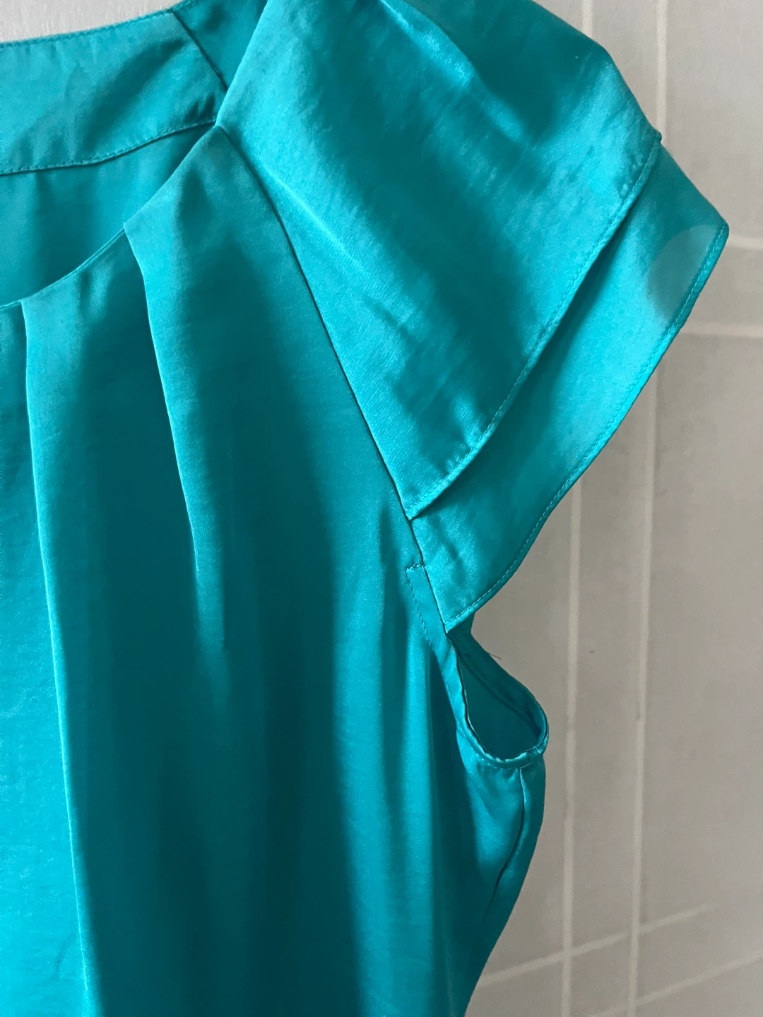 Teal  Sleeve Blouse - Size L - photo 3