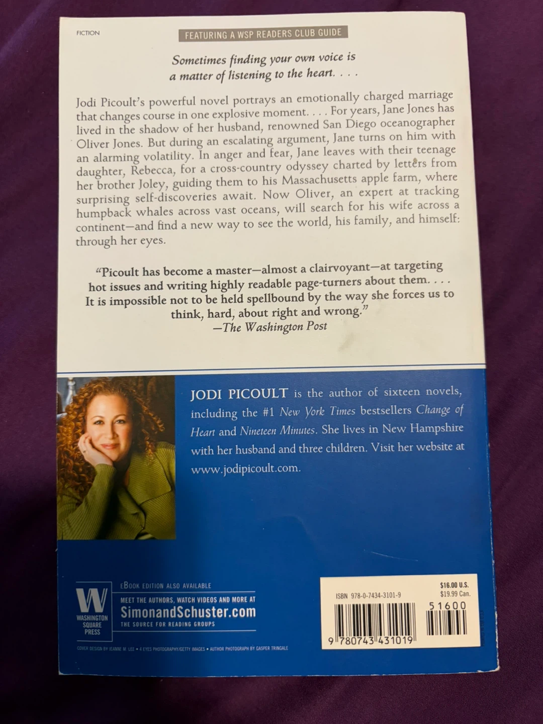 Songs of the Humpback Whale by Jodi Picoult - photo 2