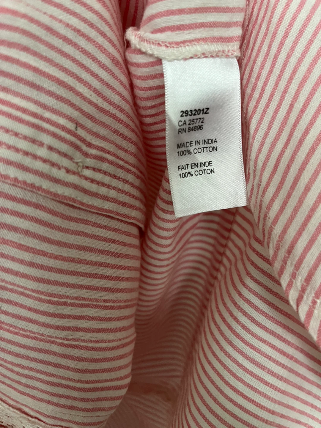 Pink Striped Cotton Tank Top XL/TG - photo 5
