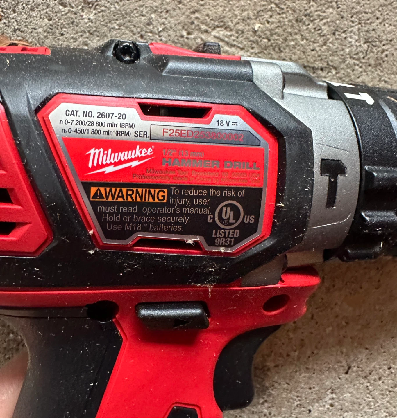 Milwaukee 18V Hammer Drill - photo 2