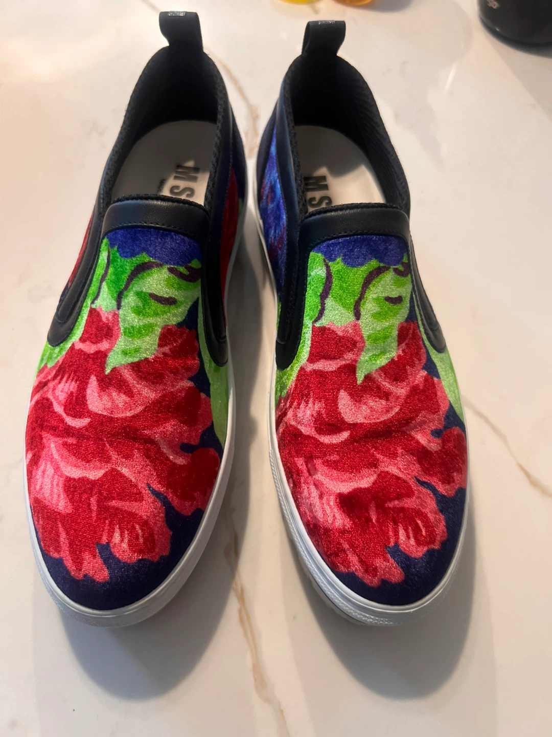 MSGMSlip-On Shoes - Floral Velvet