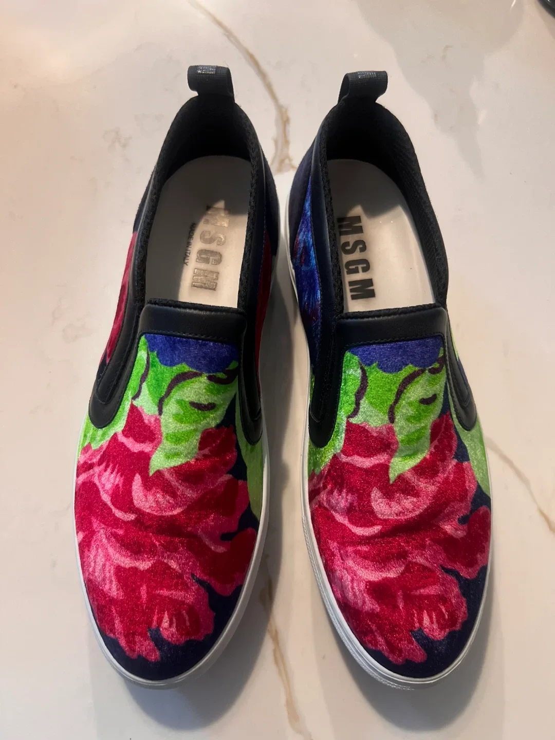 MSGMSlip-On Shoes - Floral Velvet - photo 4