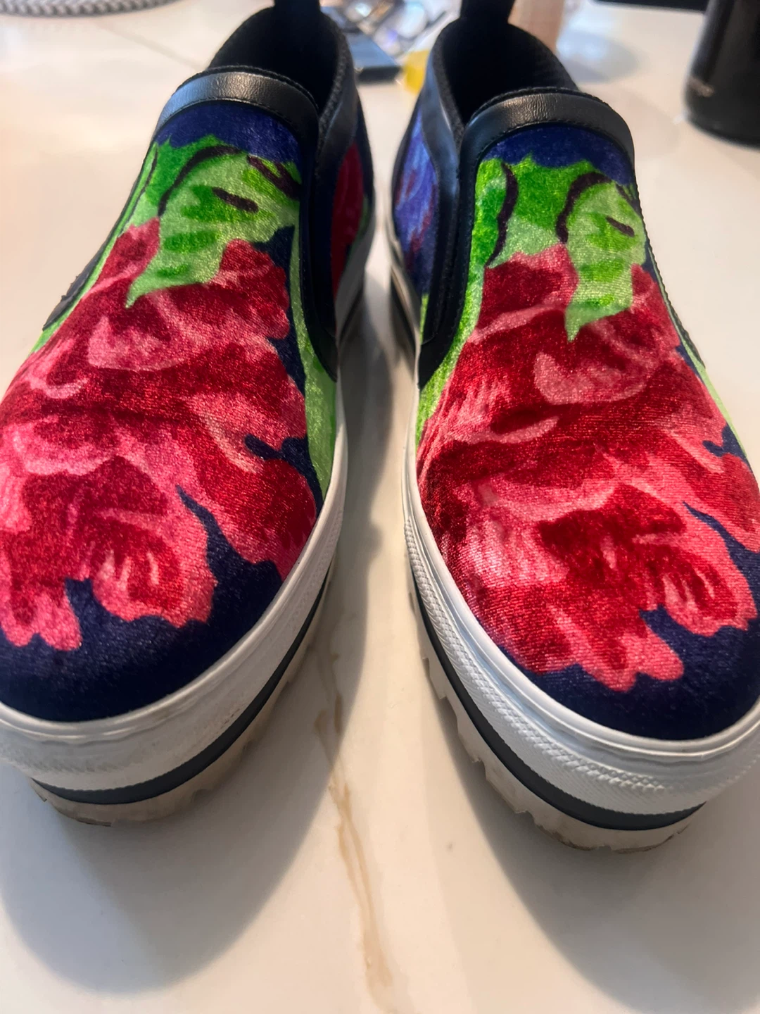 MSGMSlip-On Shoes - Floral Velvet - photo 3