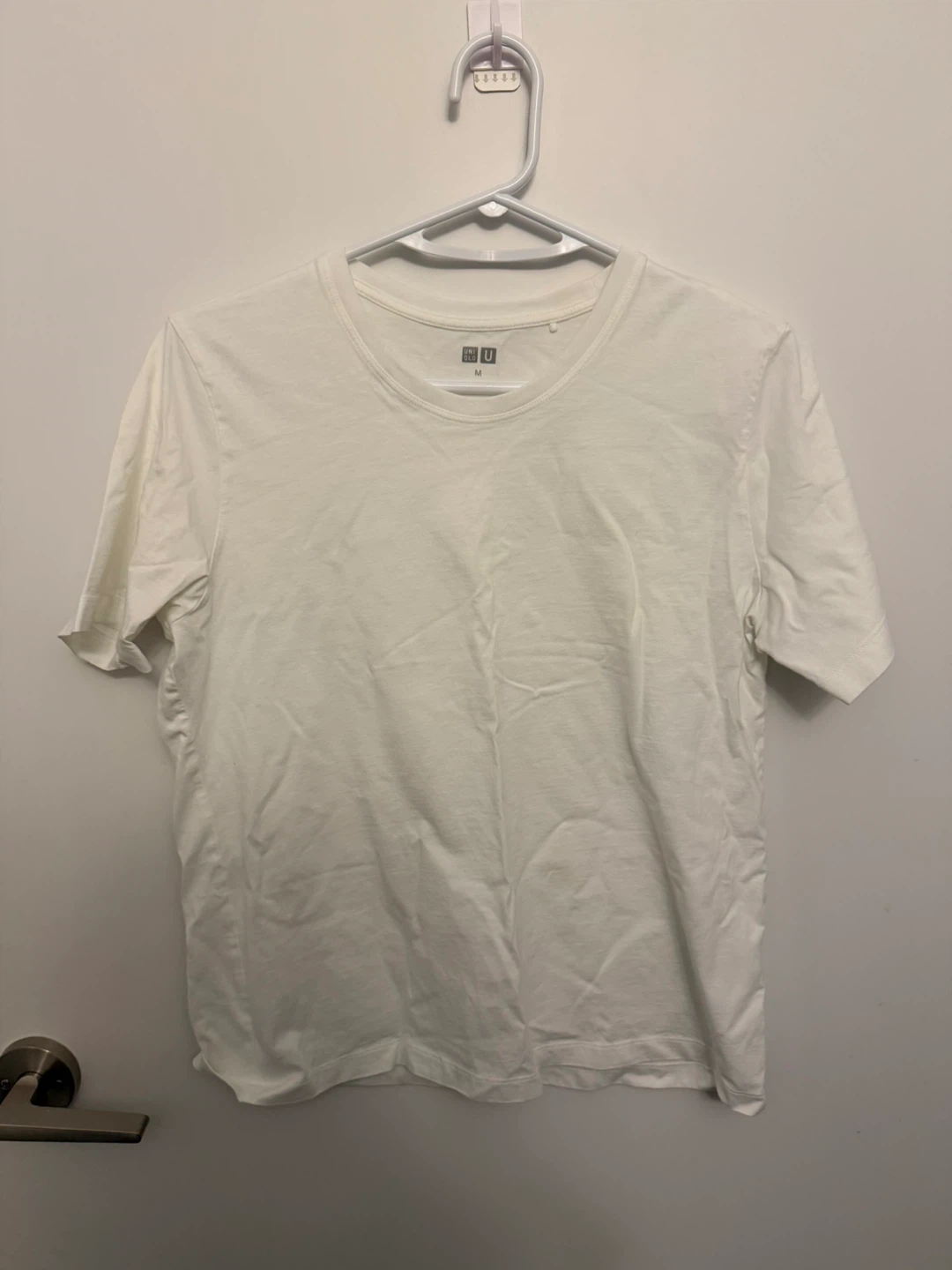Uniqlo U Crew Neck T-Shirt - White, Size M