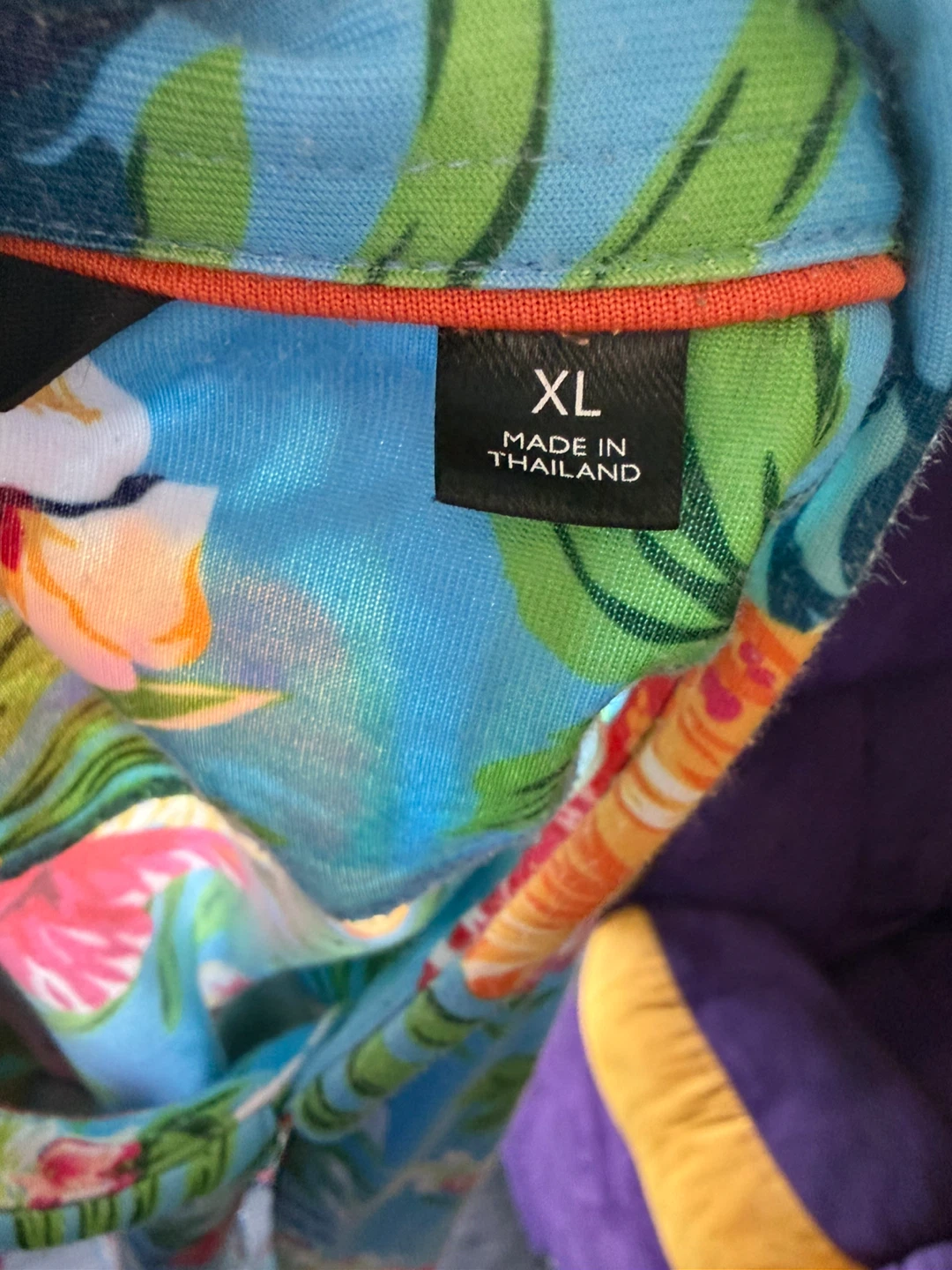 Hawaiian Shirt - Blue Floral - Size XL - photo 3
