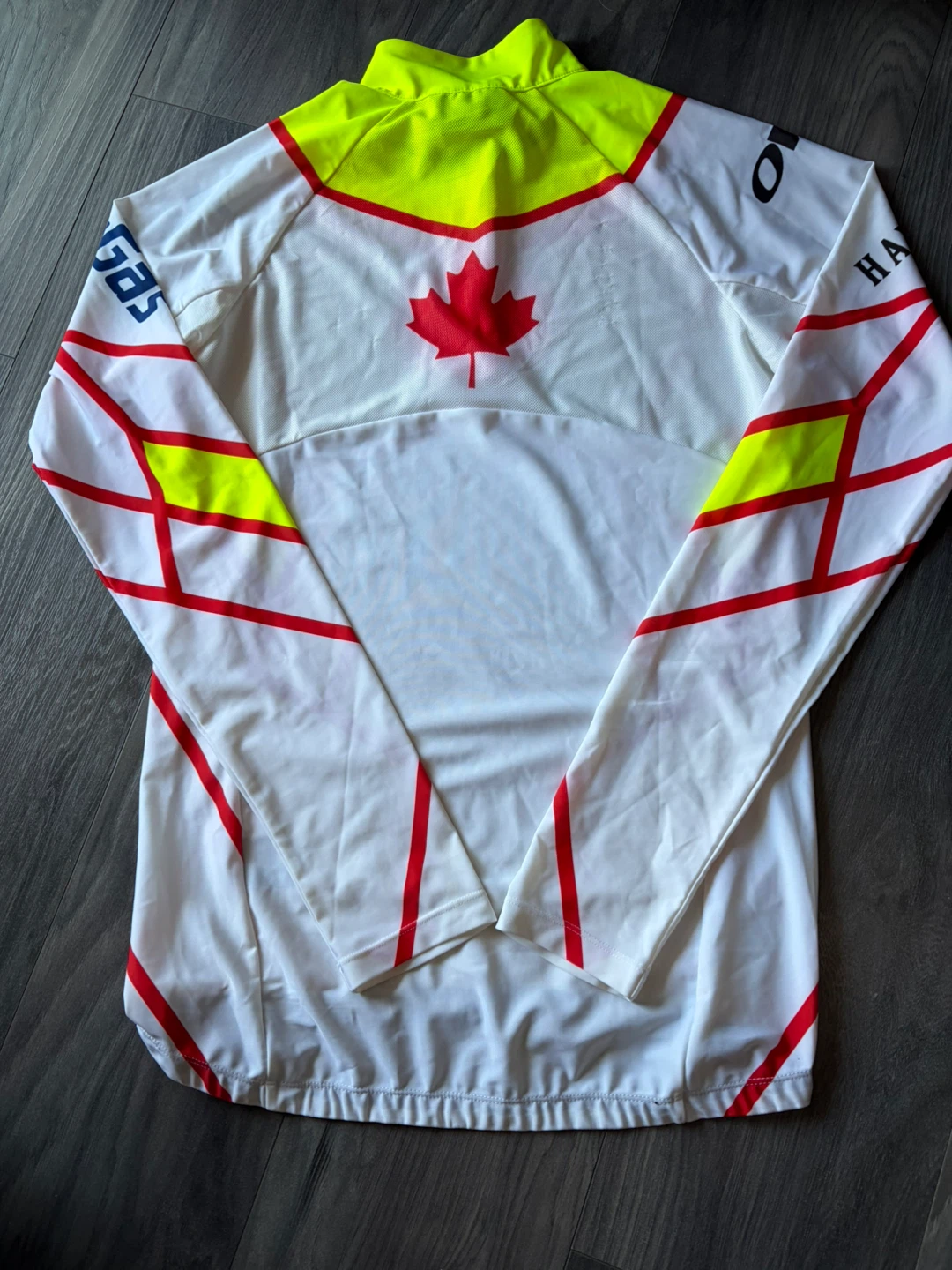 OW Nordic Sports Cycling Jersey - White/Red/Yellow - Size L - photo 2