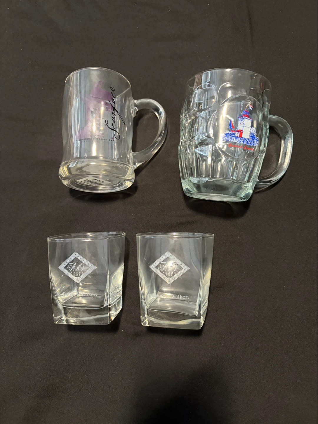 Johnnie Walker 500th Anniversary Shot Glasses & Scarface Mug Set