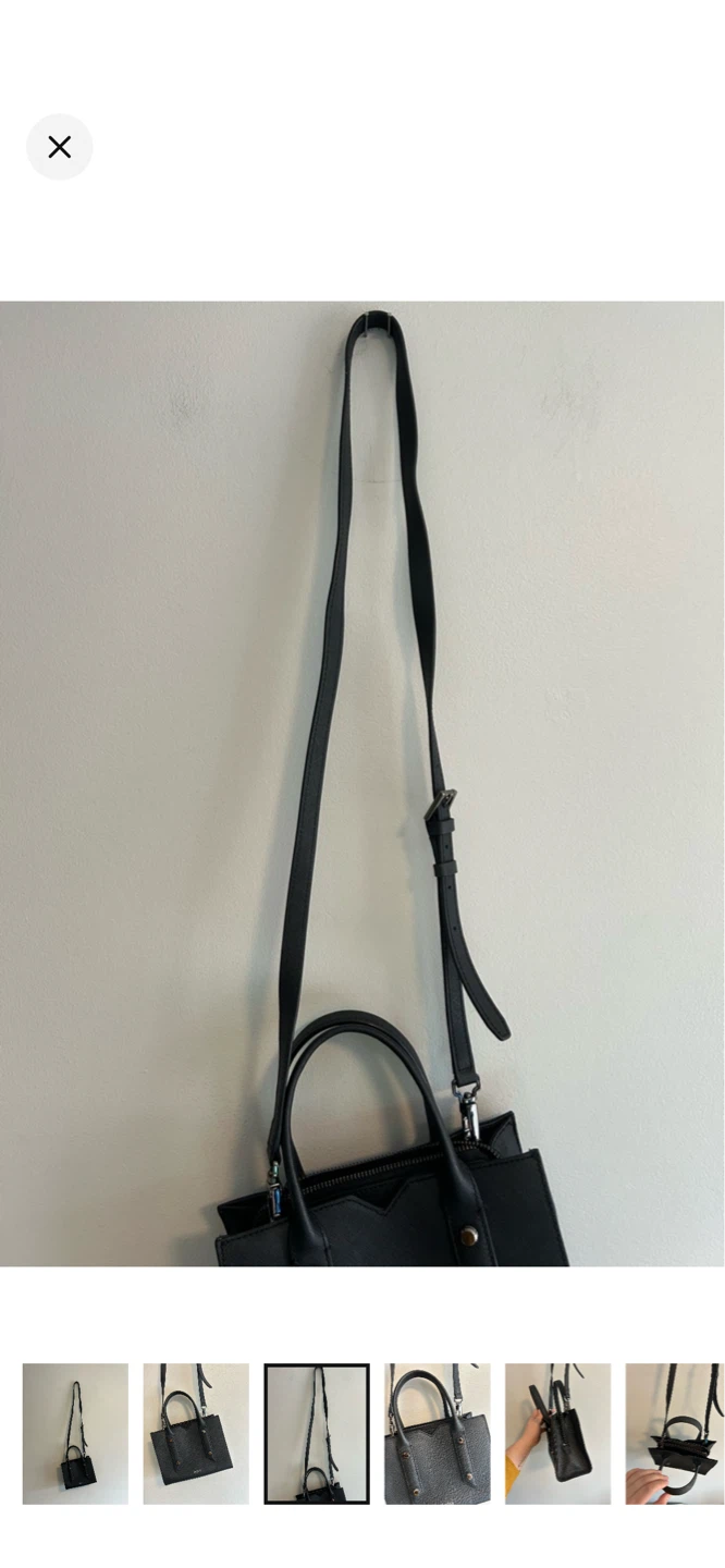 Black Leather Tote Bag by Bolker - photo 3