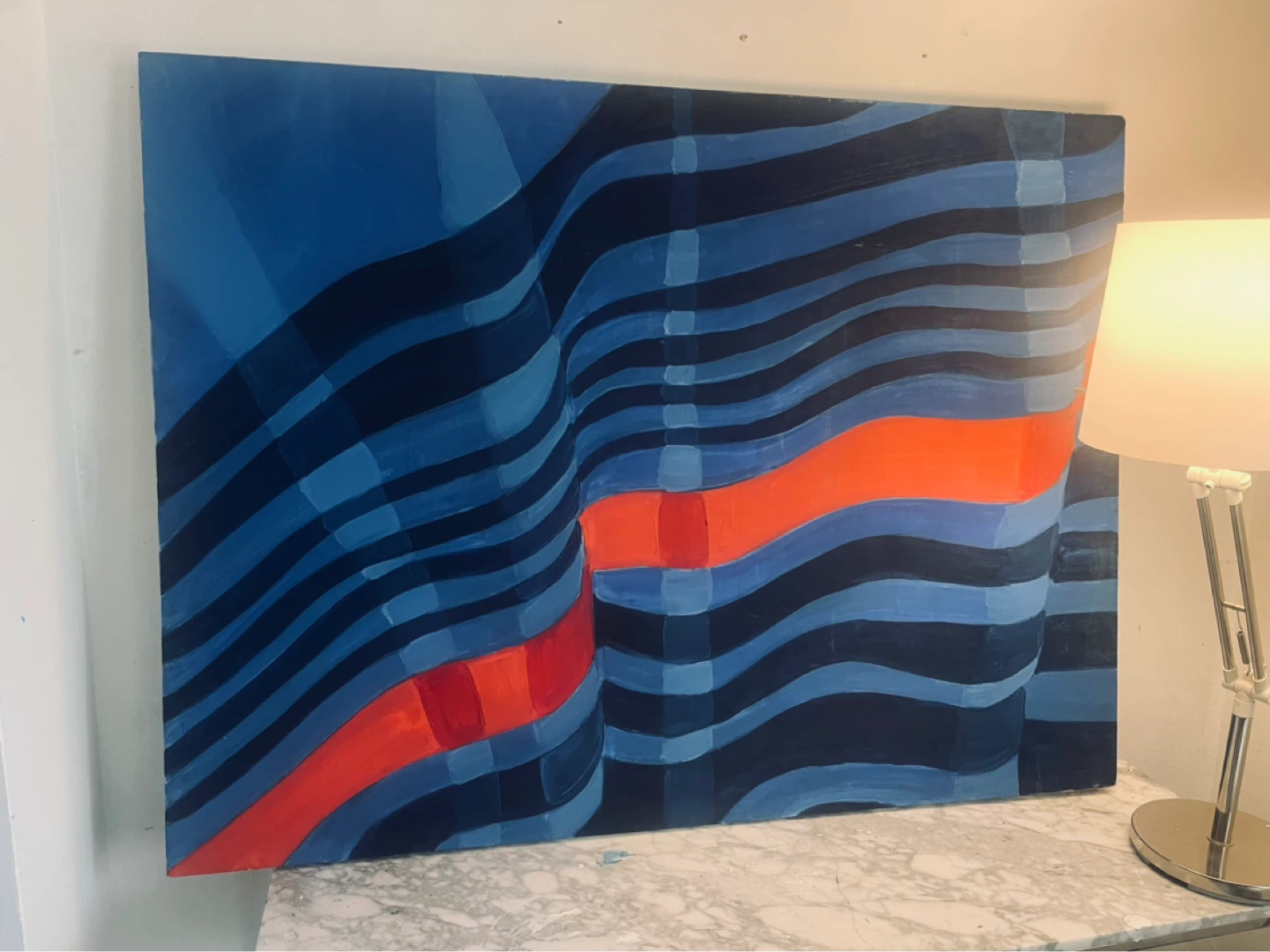 Large Original oil Abstract Art Painting - photo 2