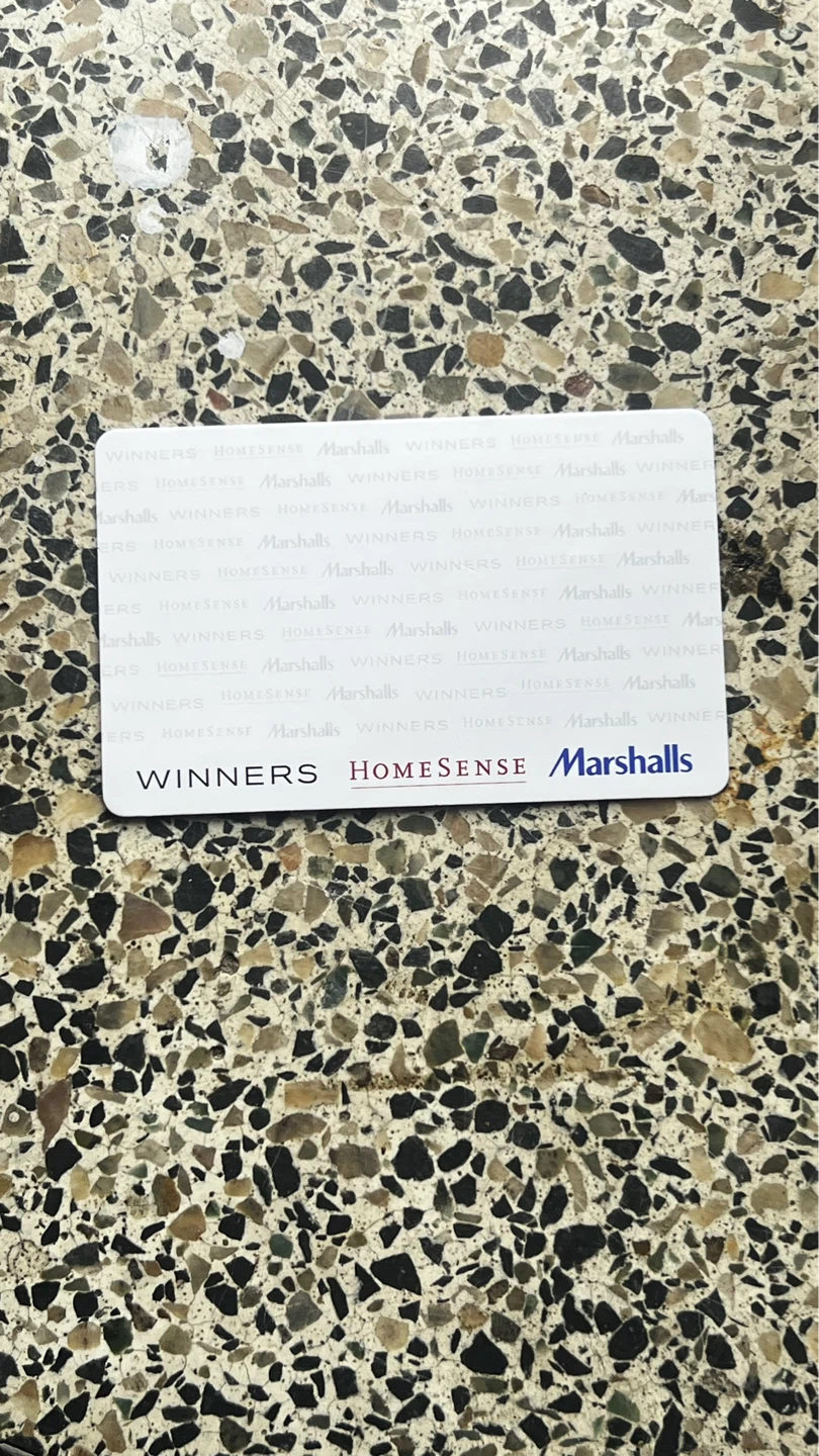 Winners/Marshalls/HomeSense Gift Card Balance $100.00