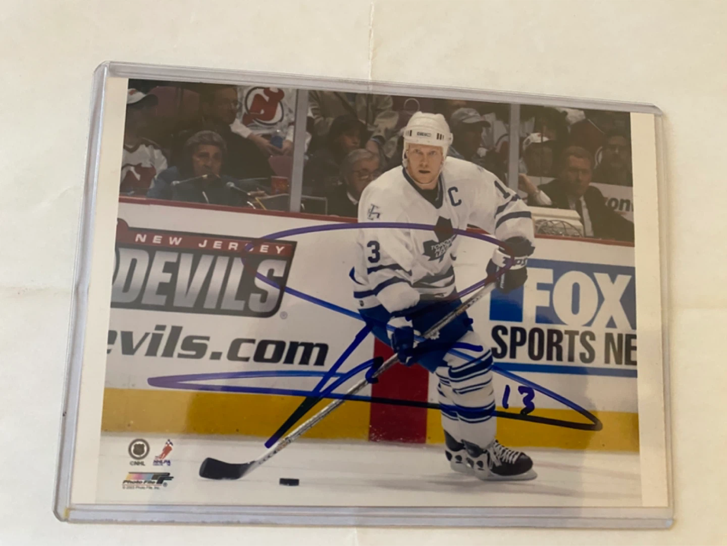 Signed Mats Sundin 5x7 Photo signed and authenticated