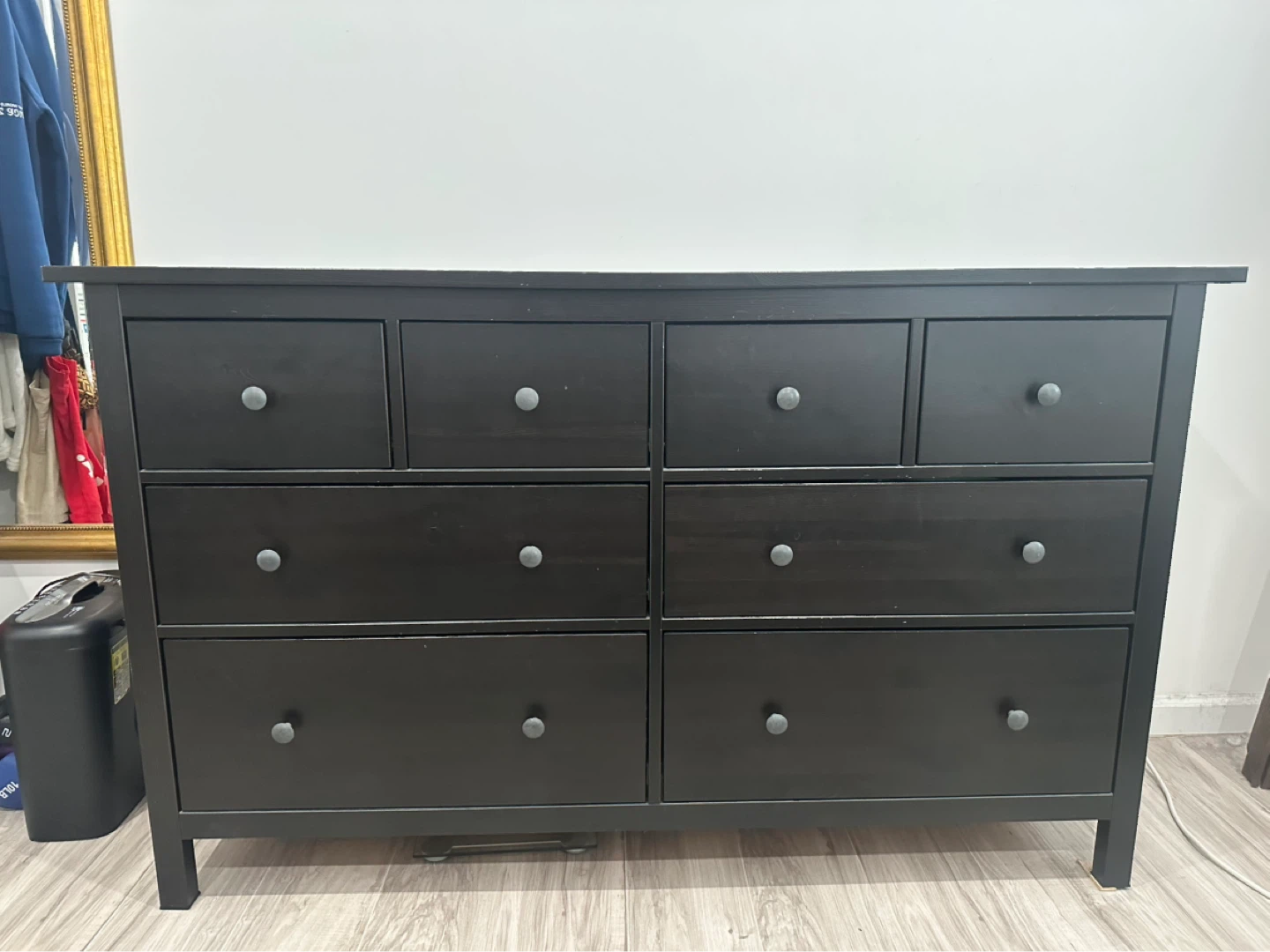 Ikea Hemnes Black 8-Drawer Dresser