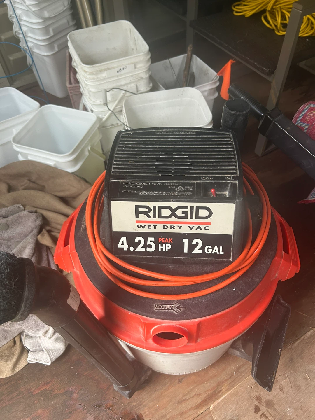 Ridgid 4.25 HP 12 Gal Wet/Dry Vac