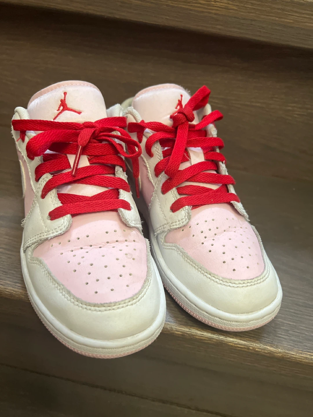 Air Jordan 1 Low SE Pink White Toddler Shoes - photo 4