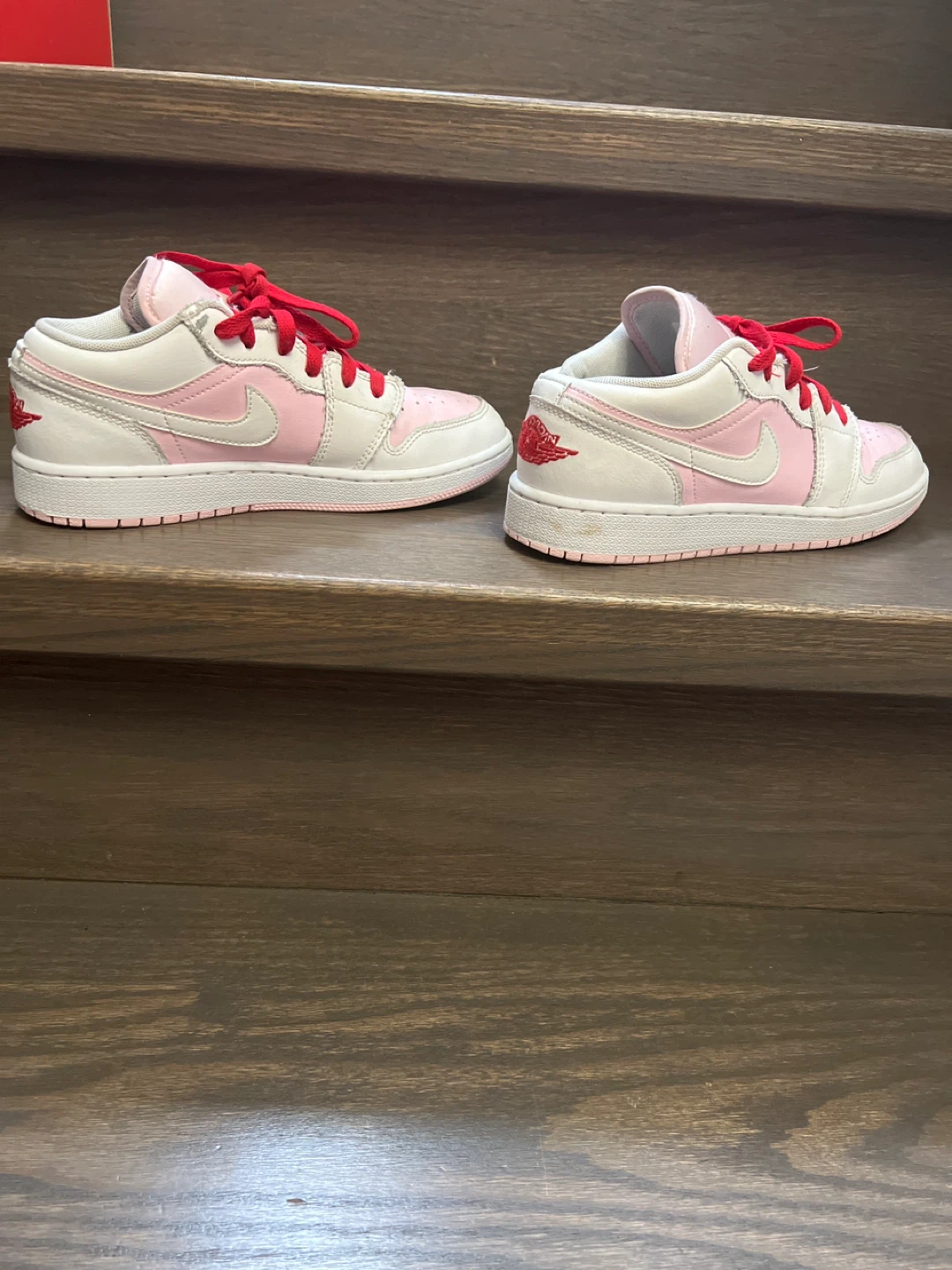 Air Jordan 1 Low SE Pink White Toddler Shoes - photo 3
