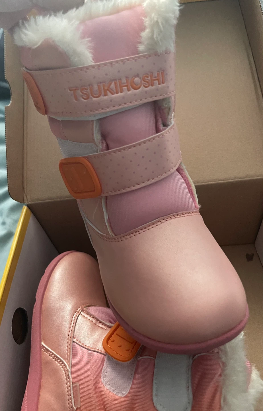 Tsukihoshi Teddy Snow Boots Pink Size 10 - photo 5